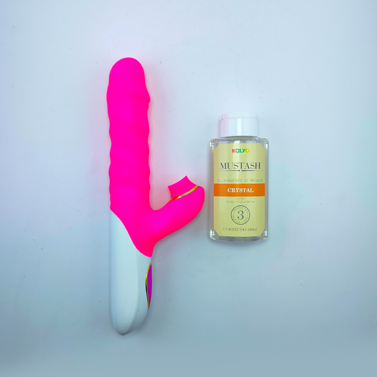 Kit Vibrador Lilywell + Lubrificante Mustash