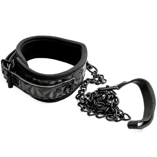 Coleira Luxury com Corrente