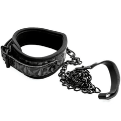 Coleira Luxury com Corrente