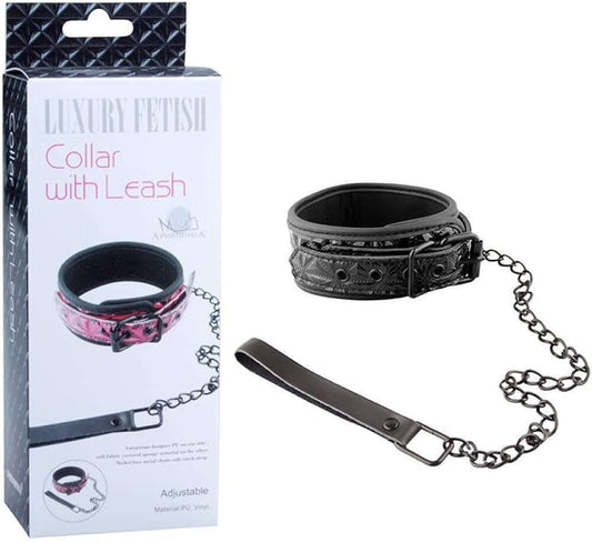 Coleira Luxury com Corrente