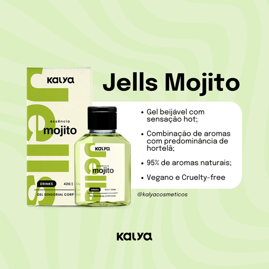 Calda Aromatizada Beijável Jells Mojito 35ml