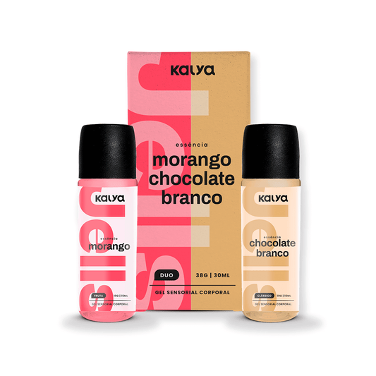 Calda Aromatizada Beijável Jells Duo Morango e Chocolate Branco 15ml/cada