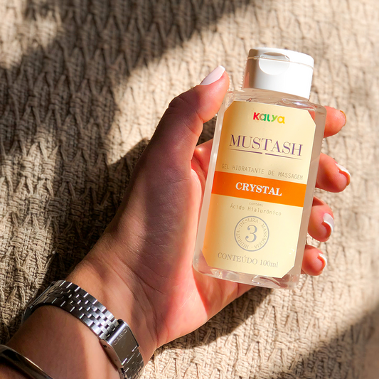 Gel Lubrificante com Ácido Hialurônico Mustash Crystal 100ml