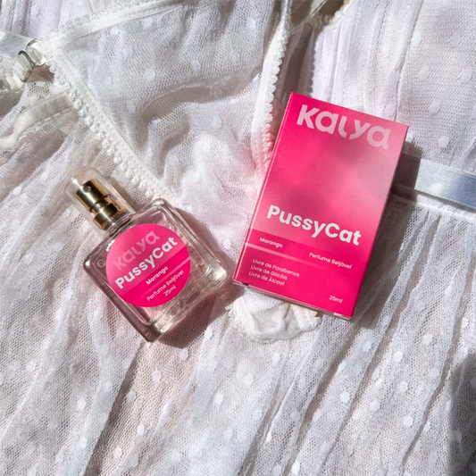Perfume Beijável Pussycat com aroma de Morango 25ml