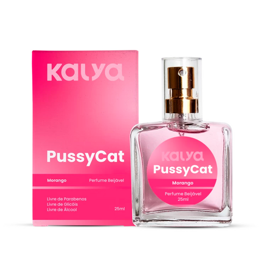 Perfume Beijável Pussycat com aroma de Morango 25ml