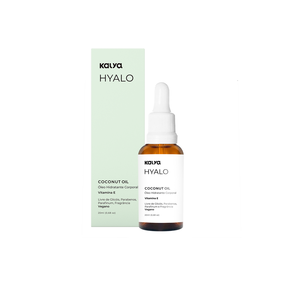 Óleo de coco com Ácido Hialurônico Hyalo Coconut 20ml